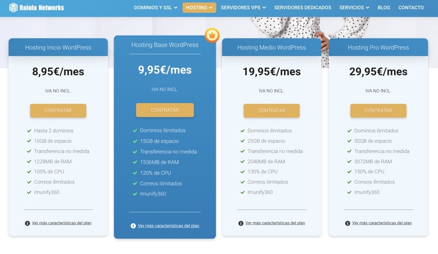 Precios Raiola Networks