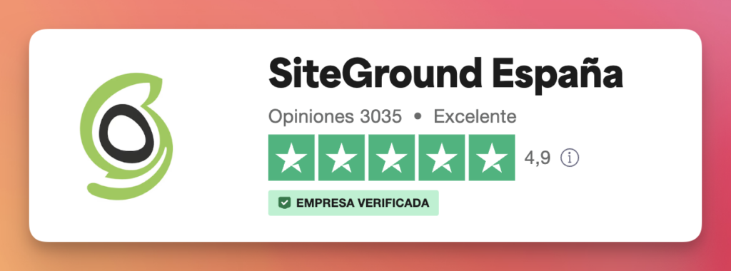 Valoración clientes Siteground