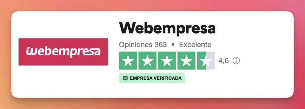 Opinion clientes Webempresa