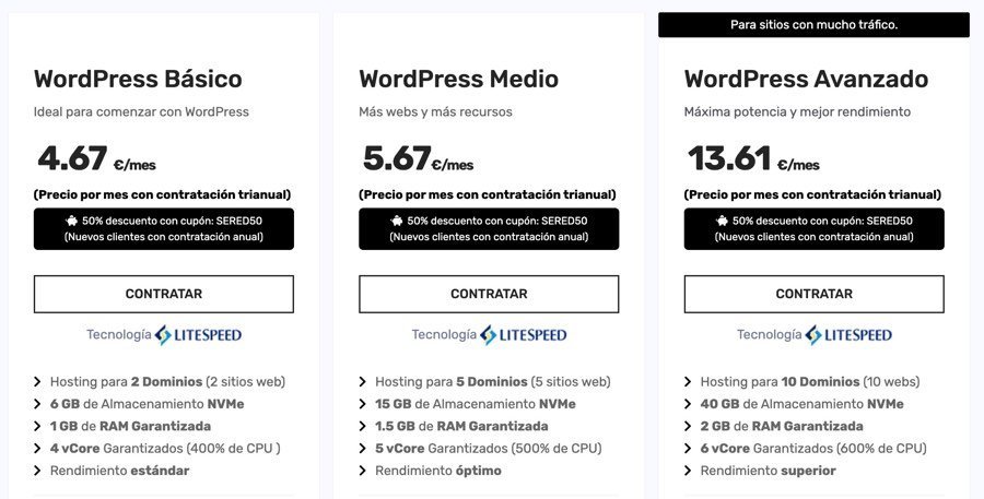 Precios descuento Sered